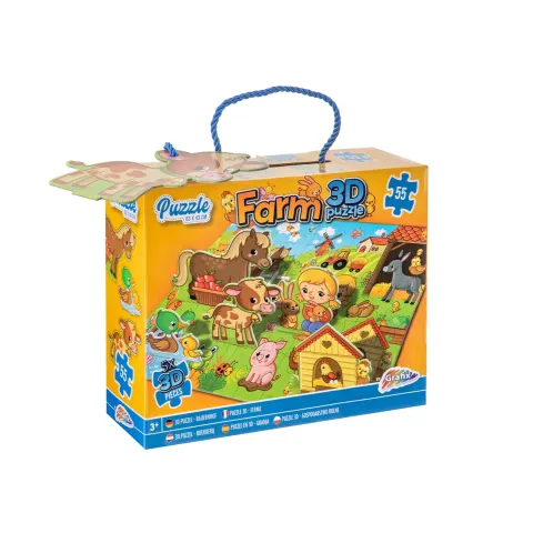 Puzzle 3D Moxy Fermă, 63 x 43 cm, 55 buc.
