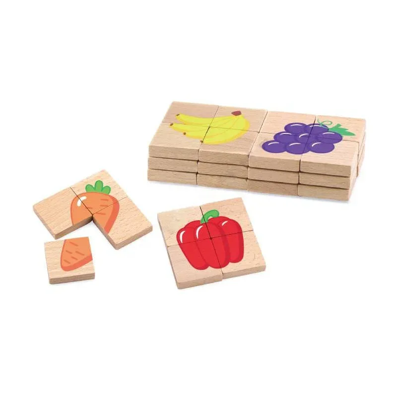 Nowa Szkola Puzzle Fructe și Legume, magnetice, 32 buc.