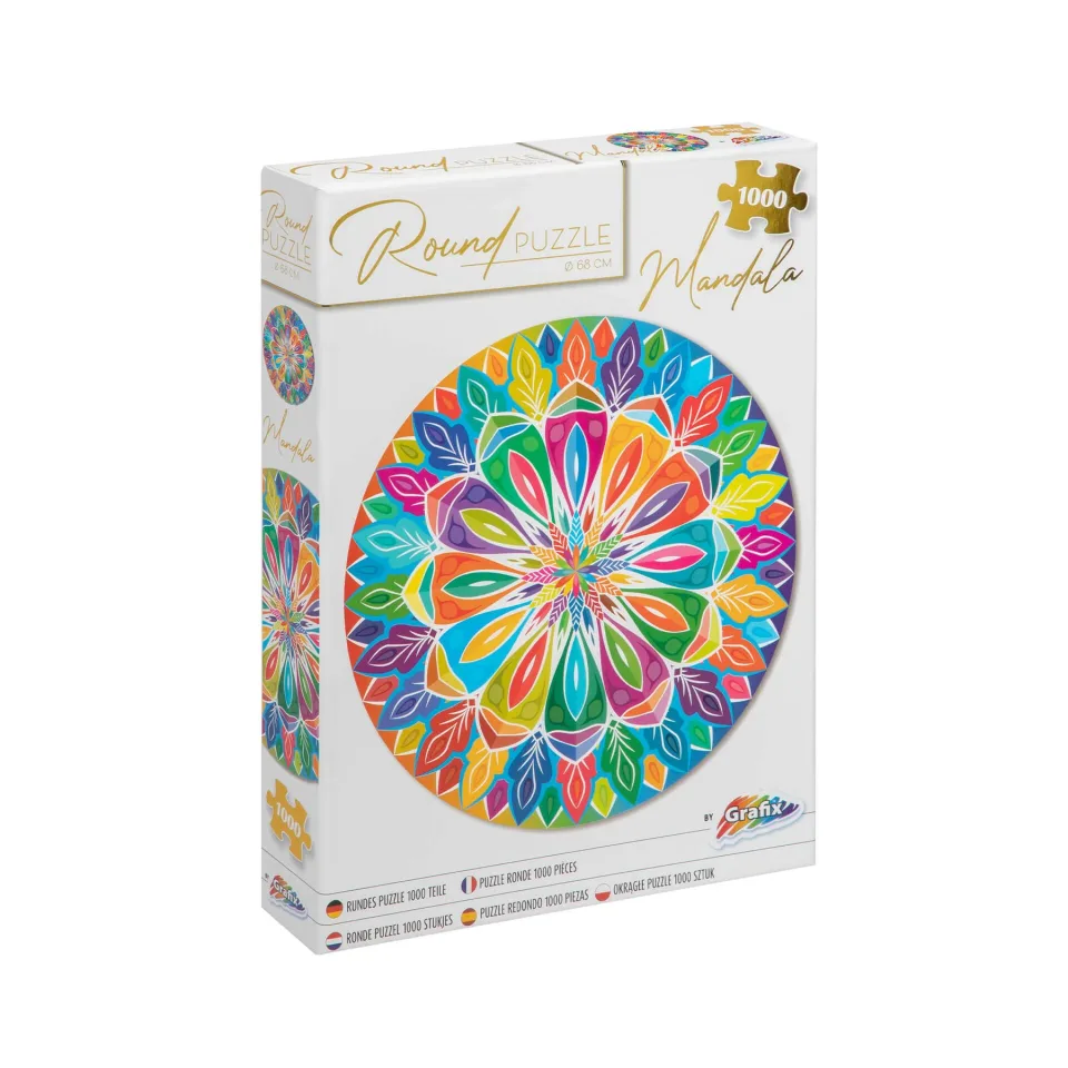 Moxy Puzzle Mandala, rotund, 1000 piese