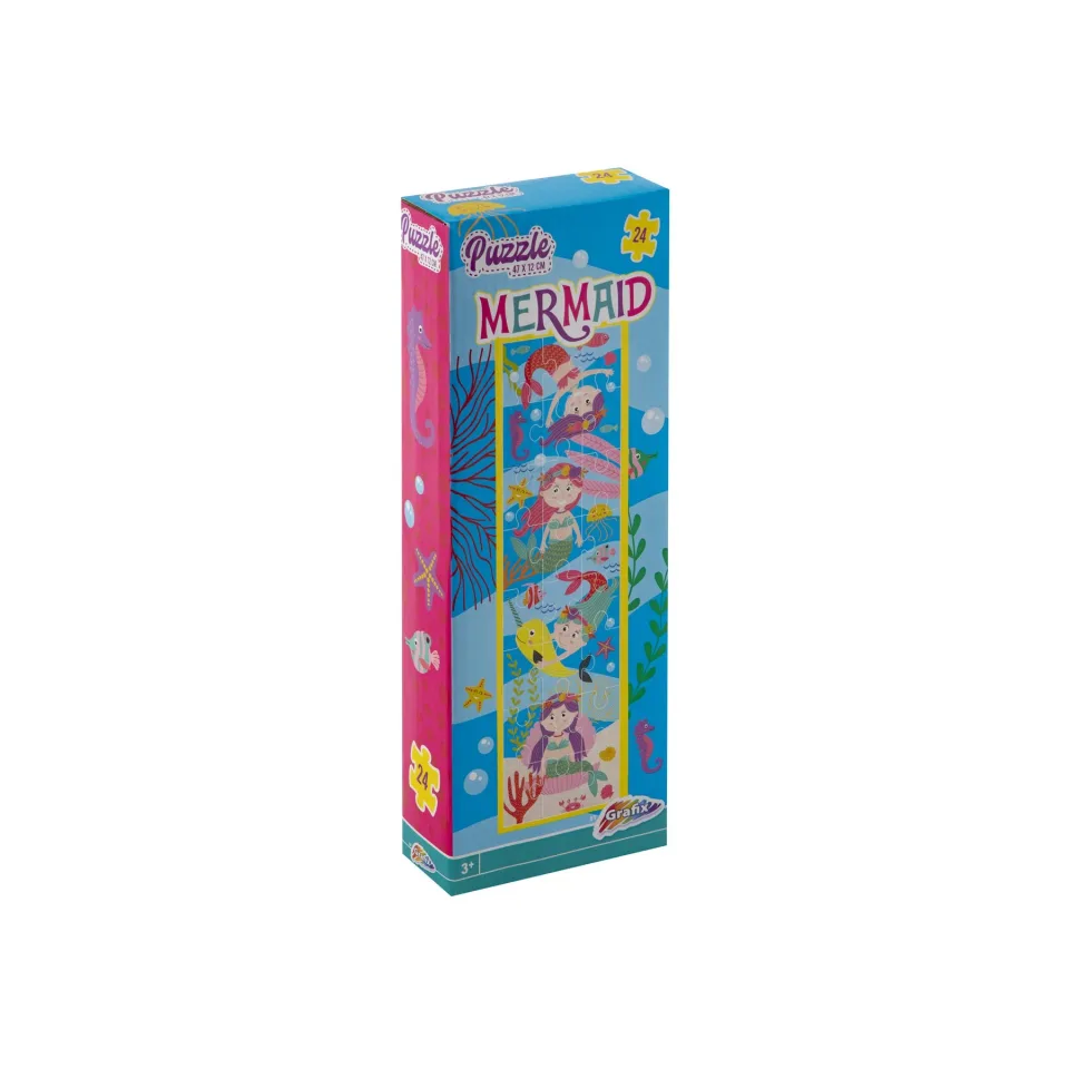 Puzzle turn Moxy Mermaid, 47 x 12 cm, 24 buc.