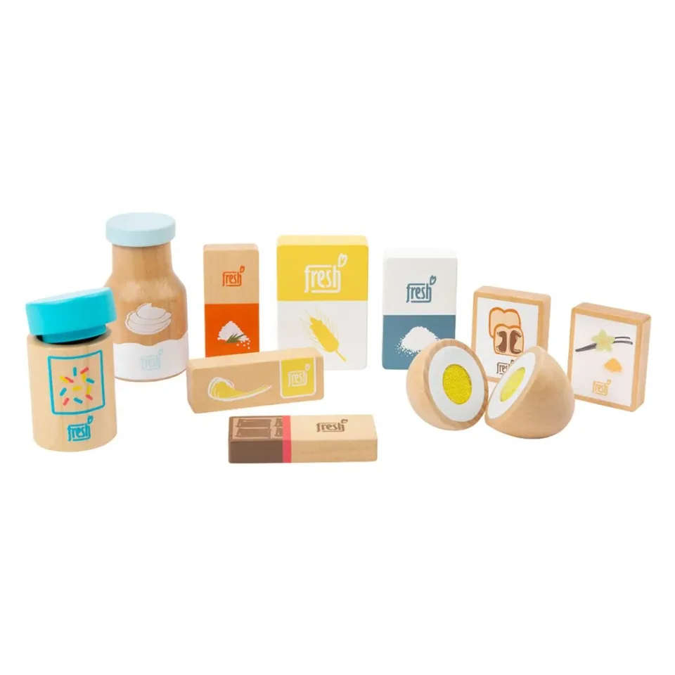 Set ingrediente pentru copt Small Foot Fresh, din lemn