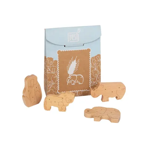 Small Foot Biscuiți - animale, din lemn, în pachet