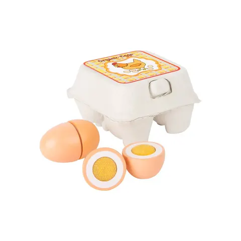 Tavă pentru ouă Small Foot, lemn, 4 buc.