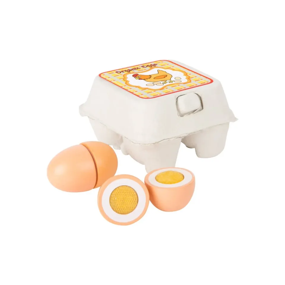 Tavă pentru ouă Small Foot, lemn, 4 buc.