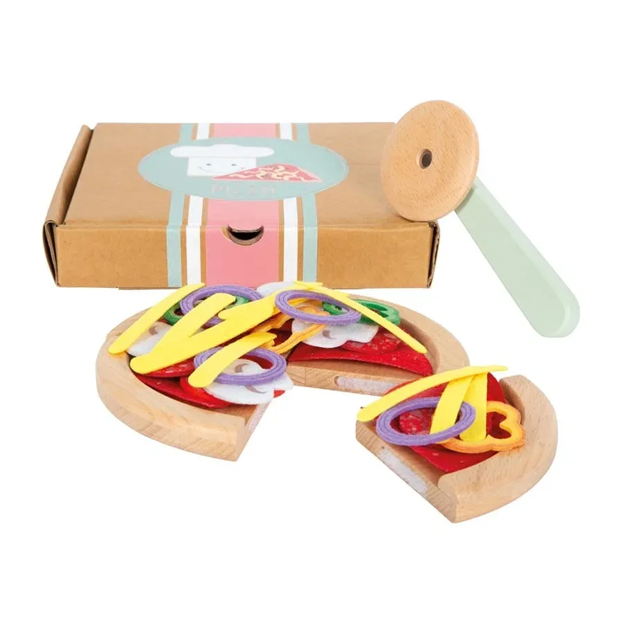 Set pentru tăiat pizza Small Foot, cu cutie