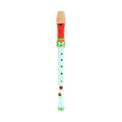 Small Foot Recorder, motiv vulpe, lemn, 33 x 3 cm