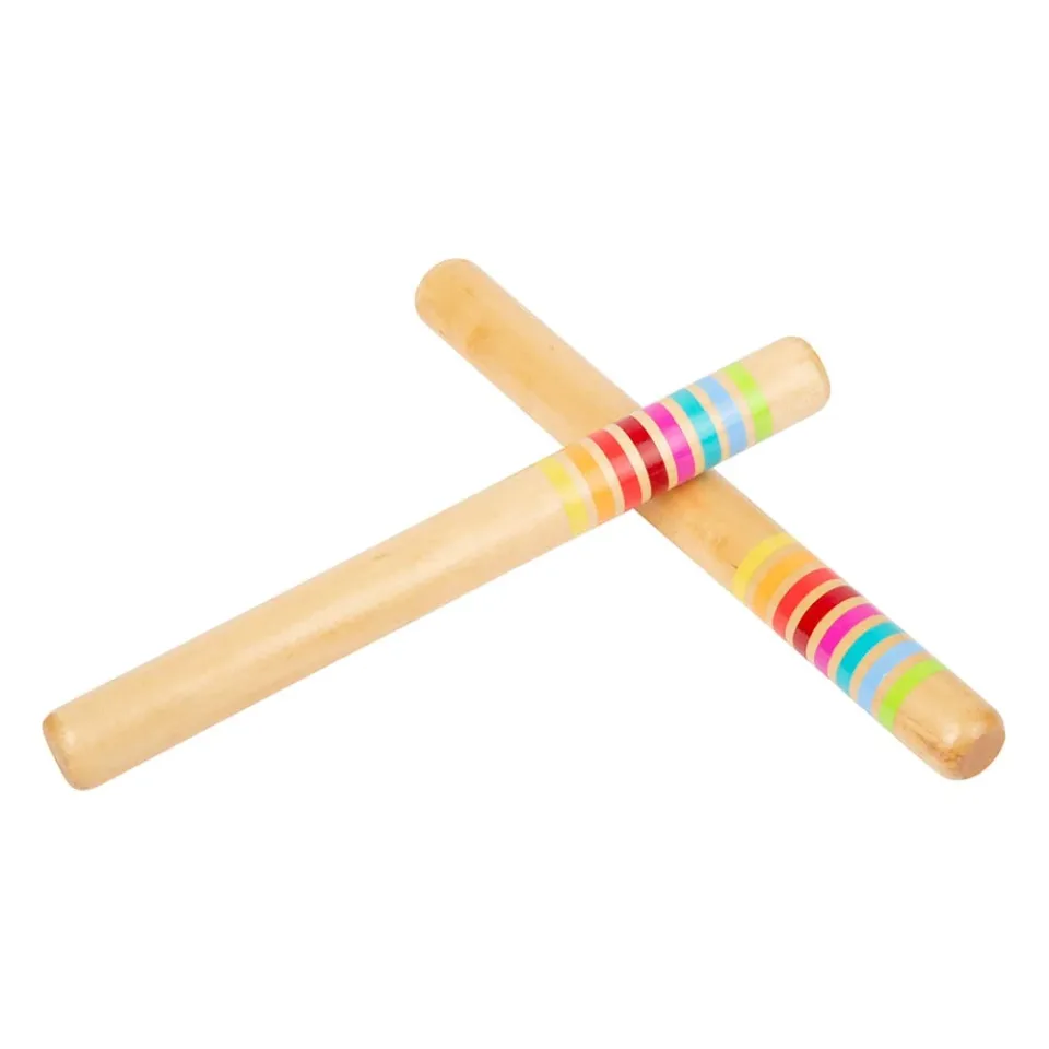 Bețe muzicale Small Foot, din lemn, 18 cm