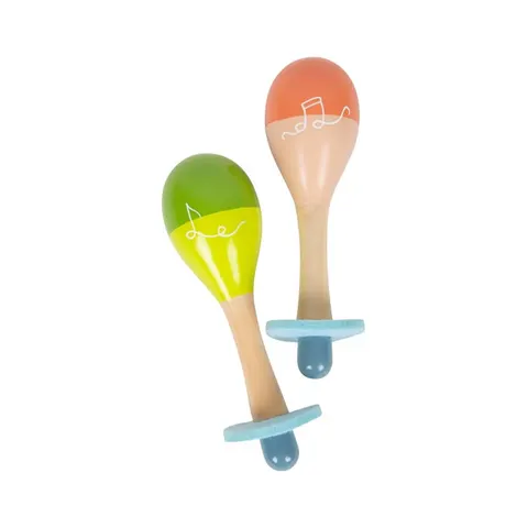 Small Foot Maracas Groovy Beats, din lemn, 2 buc.