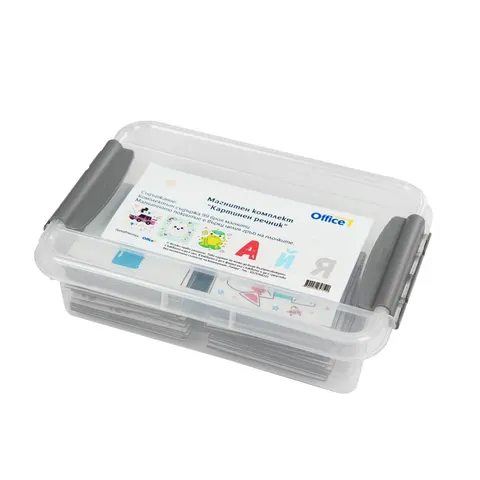 Set dicționar ilustrat Office 1, magnetic, 99 buc.