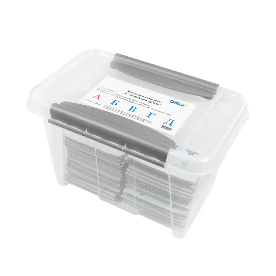 Office 1 Set alfabet bulgar, magnetic, 300 buc.