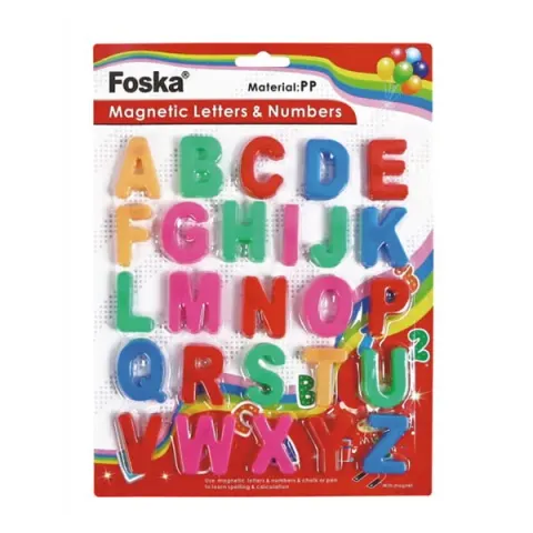 Litere magnetice Foska, Engleză, 26 buc.