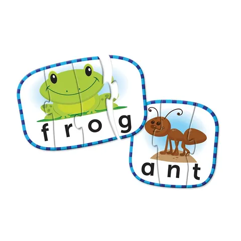 Cartonașe Puzzle Learning Resources cu Cuvinte în Engleză, 14 x 10.1 cm