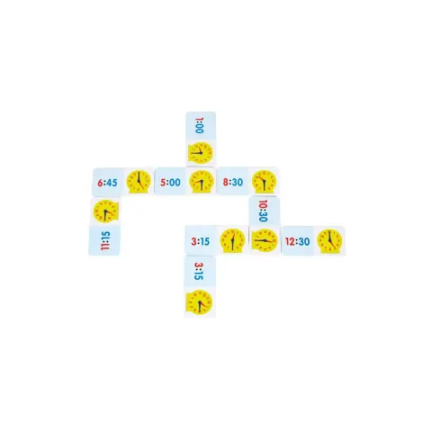 Learning Resources Domino, cu fețe de ceas