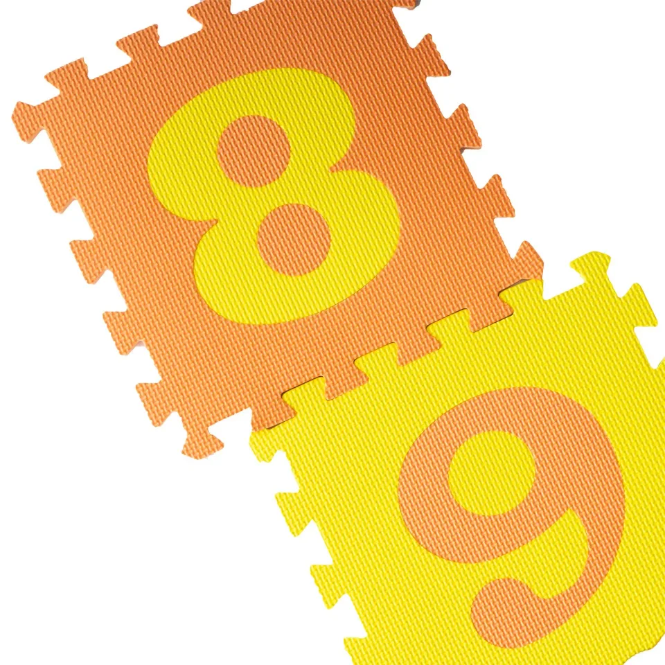 Puzzle moale mat, cifre, 10 buc.