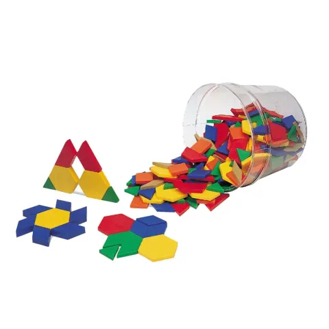 Learning Resources Tangram, plastic, 6 forme diferite, 250 buc.
