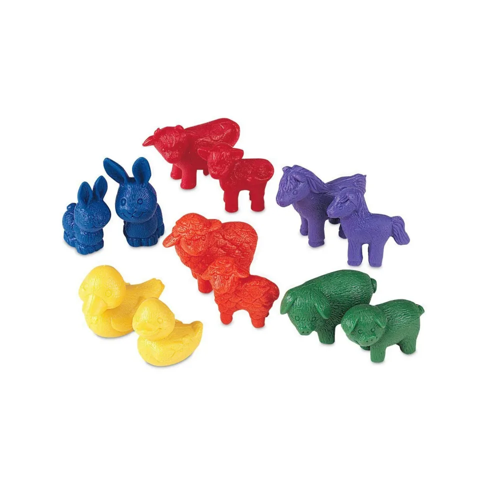 Learning Resources Animale pentru sortare și numărare, 72 buc.