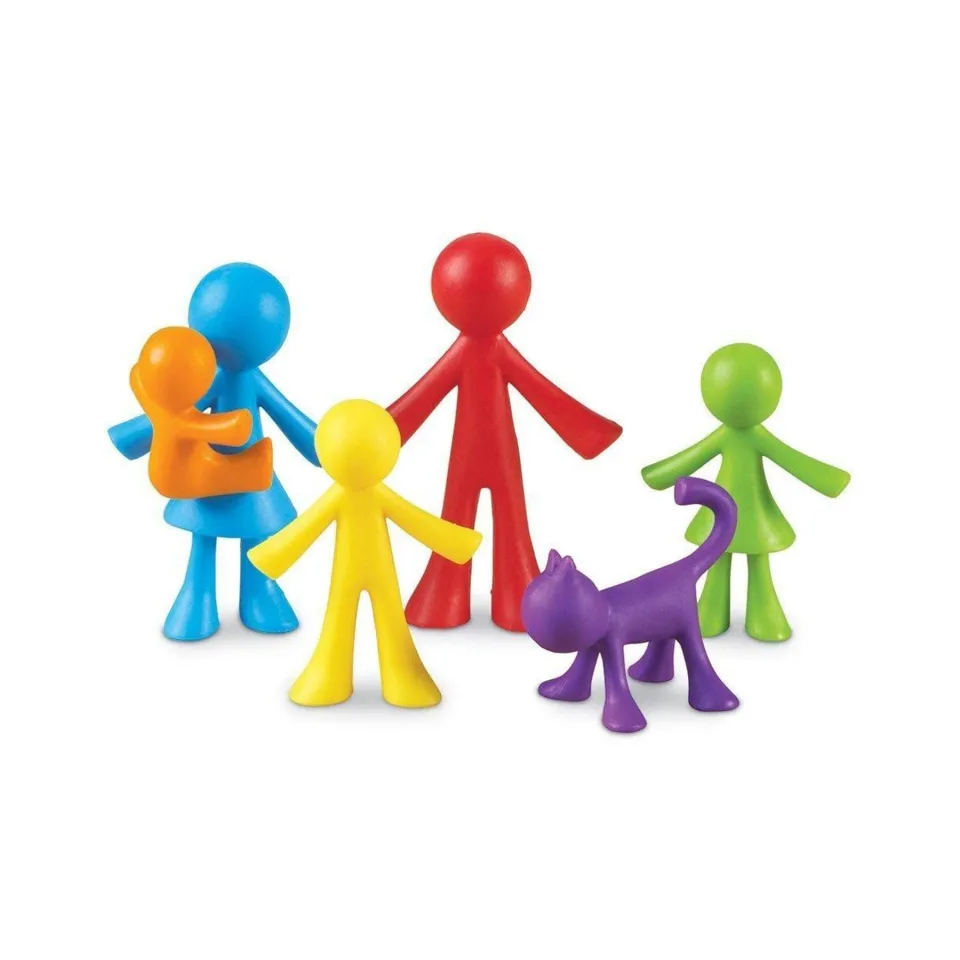 Learning Resources Figuri Familie, pentru sortare și numărare, 72 buc.