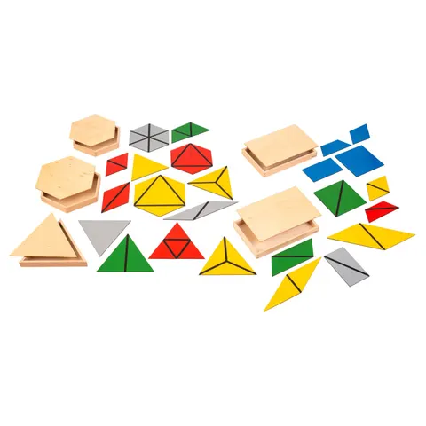 Set cu triunghiuri constructive, mari