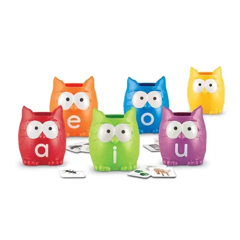 Set de bufnițe pentru sortare Learning Resources, 6 buc.