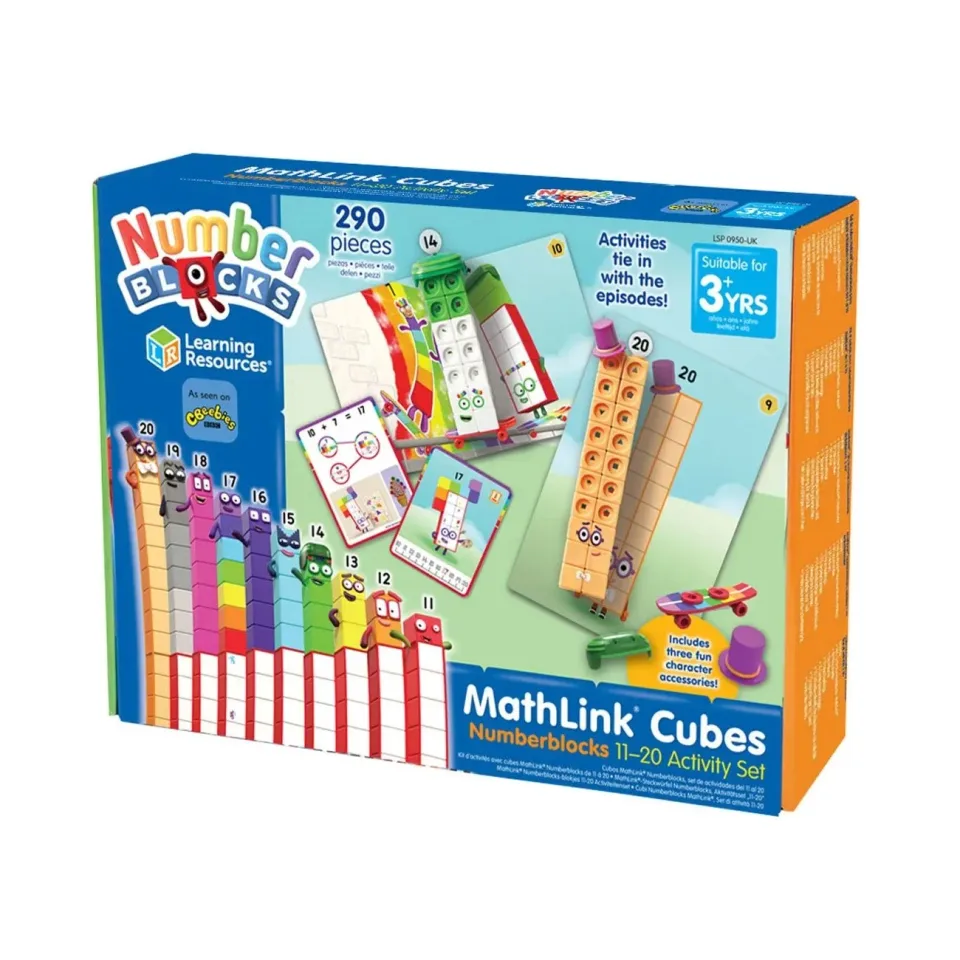 Cuburi matematice Learning Resources pentru asamblare, de la 11 la 20