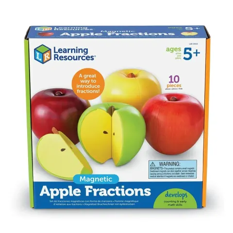 Set de fracții Learning Resources – Mere, magnetice, 4 buc.