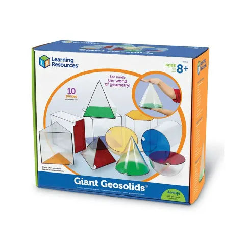 Set Learning Resources de Forme Geometrice Mari, 10 buc.