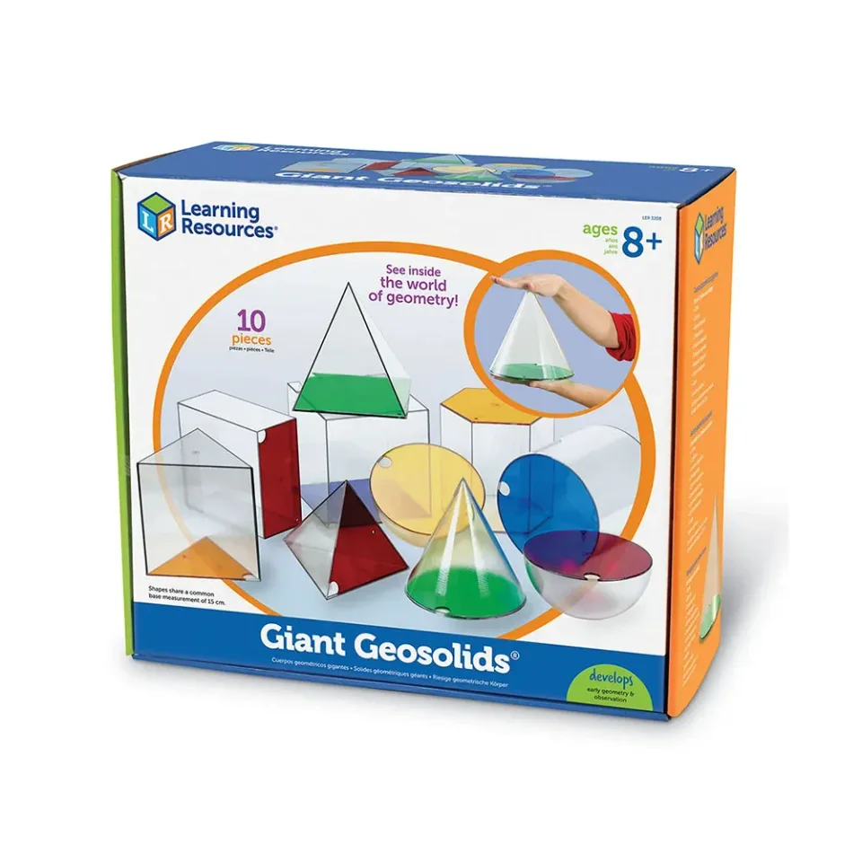 Set Learning Resources de Forme Geometrice Mari, 10 buc.