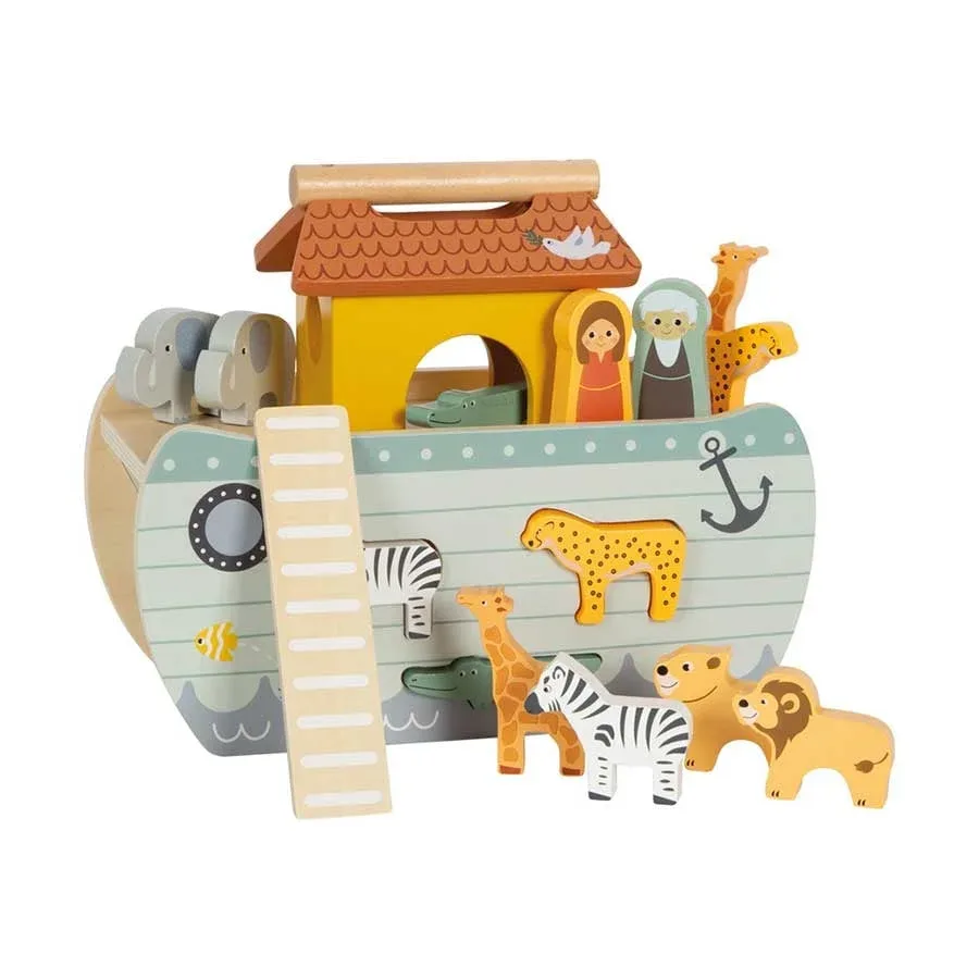 Small Foot Arca lui Noah, jucărie de sortare și stivuire