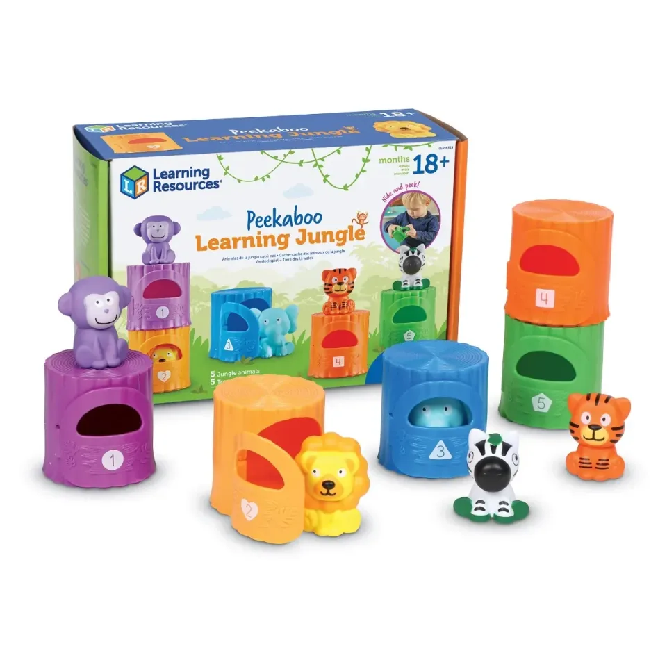 Learning Resources Animale sălbatice cu căsuțe, sortare și numărare
