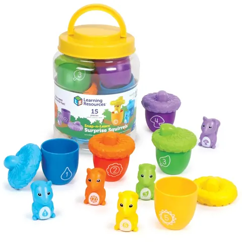 Set Learning Resources Veveriță cu Alune, pentru sortare și numărare