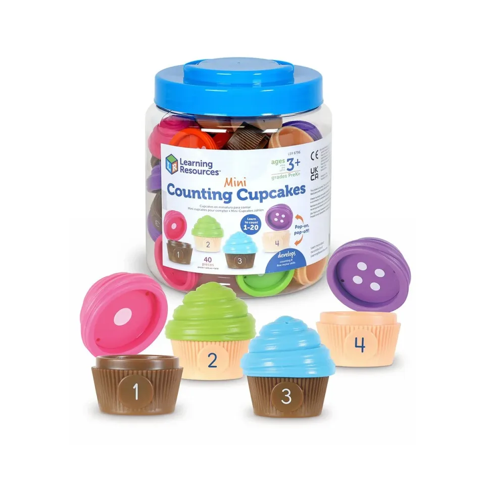 Set Mini prăjituri Learning Resources, pentru sortare și numărare