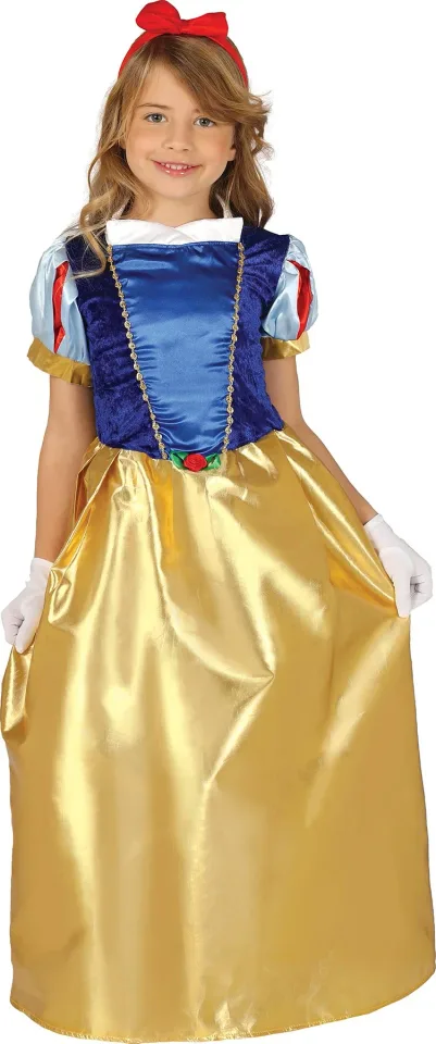 Costum Alba ca Zăpada, pentru copii de 7–9 ani
