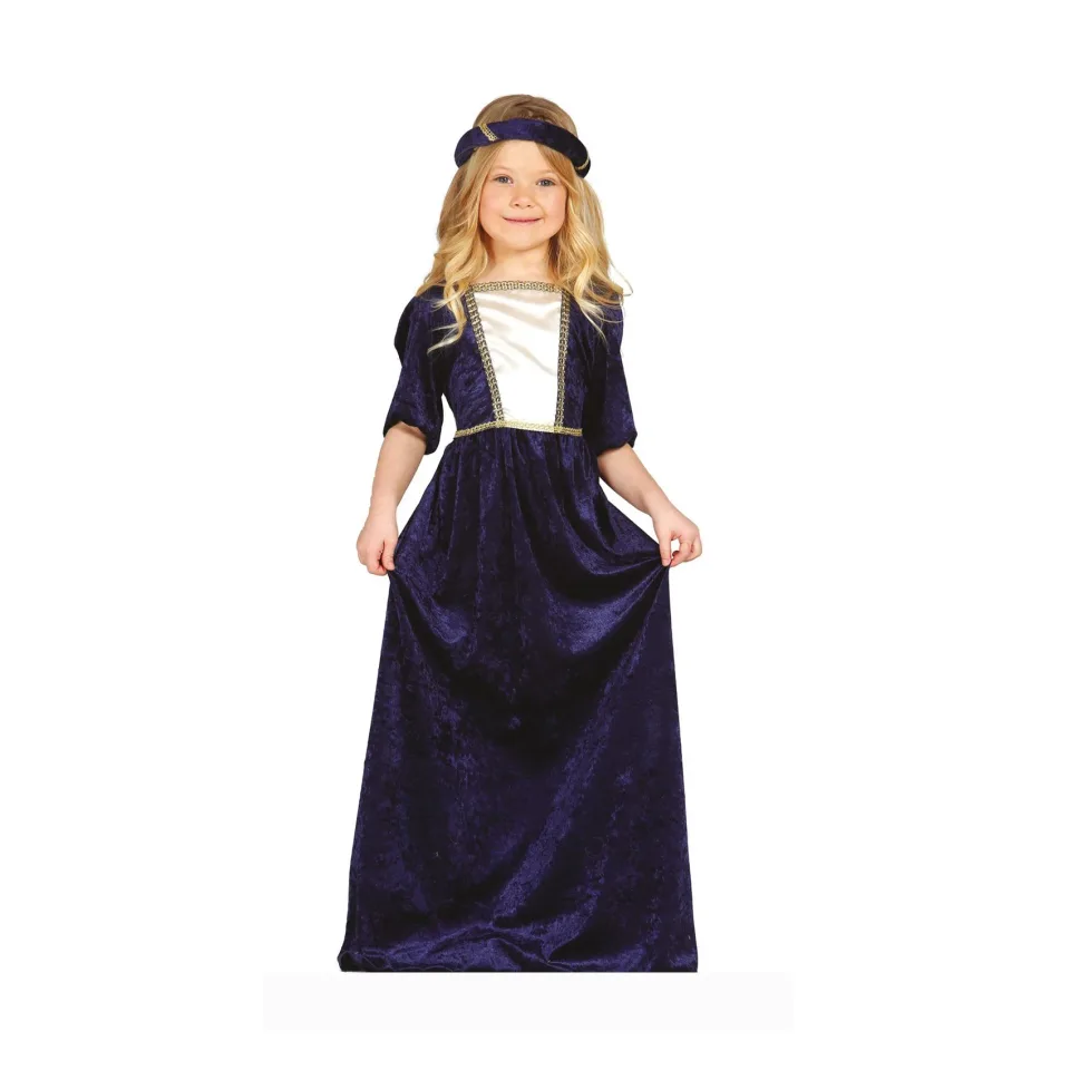 Costum de prințesă medievală, pentru vârstele 5–6 ani