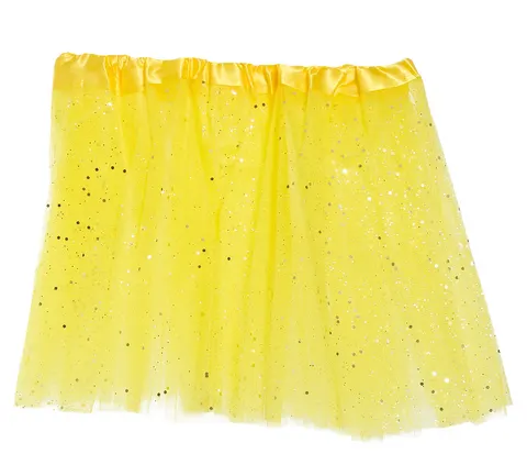 Fustă tutu, 30 cm, galbenă