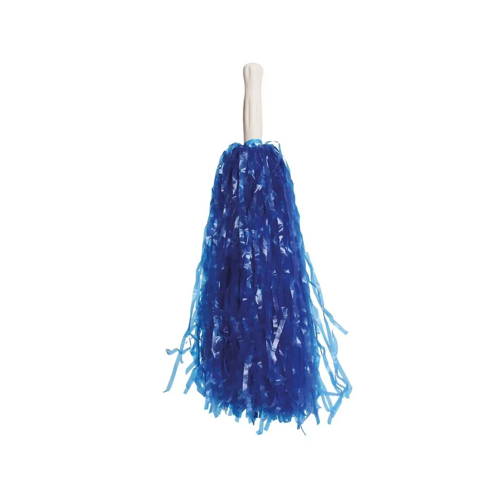 Pom-pom-uri pentru majorete, 80 g, albastru, 2 buc.