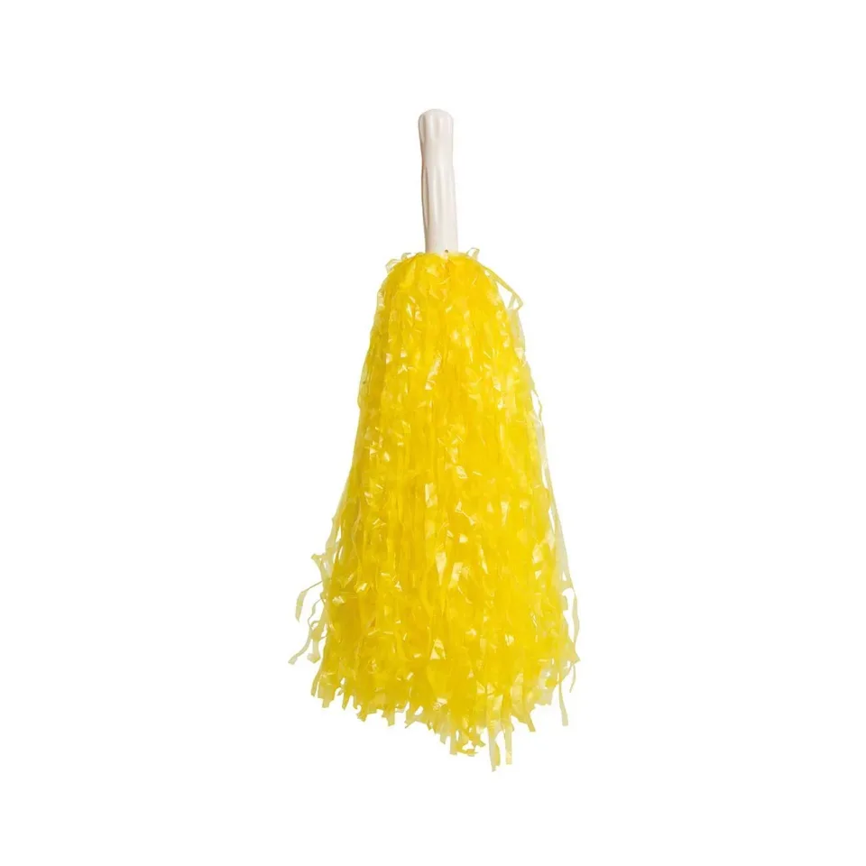 Pompoane pentru suporter, 80 g, galben, 2 buc.