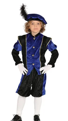 Costum de prinț, pentru copii de 5-6 ani, albastru