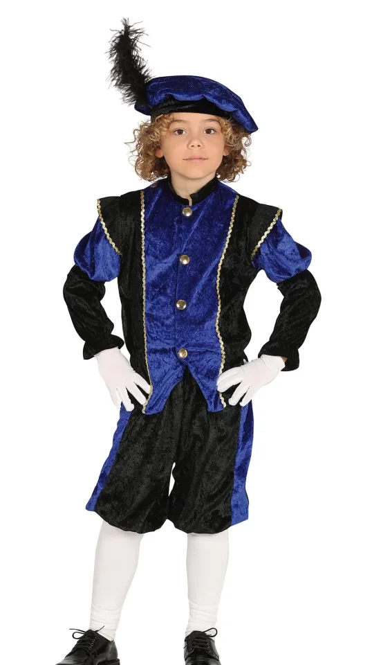 Costum de prinț, pentru copii de 5-6 ani, albastru