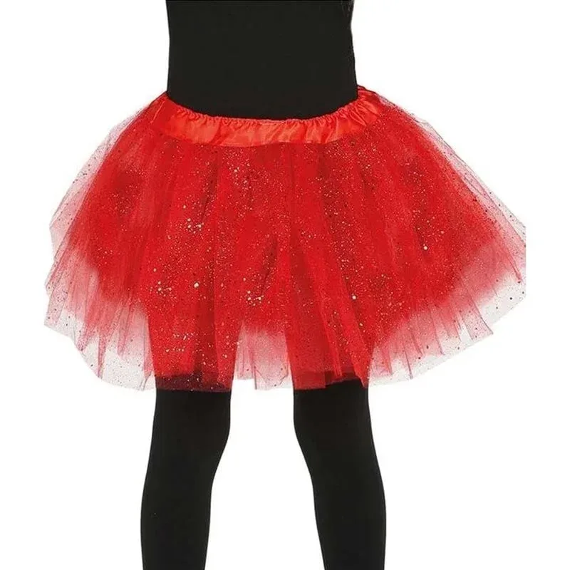 Fustă tutu, 30 cm, roșu