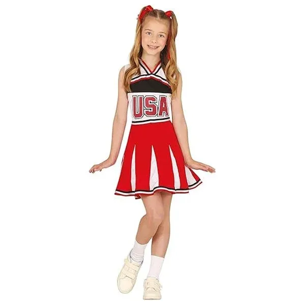 Costum Majorette, pentru copii de 10–12 ani, roșu