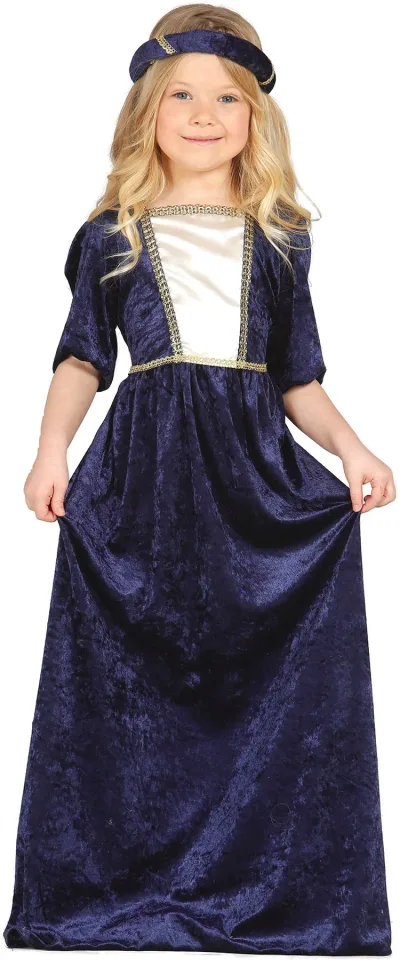 Costum de prințesă, pentru copii, Medieval 10-12 ani