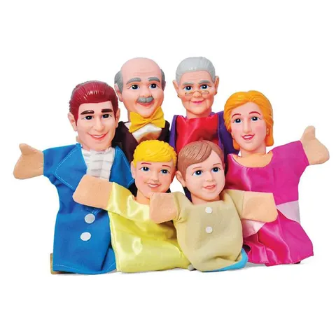 Papusi de mână Nowa Szkola Familie, 25 cm, 6 buc.