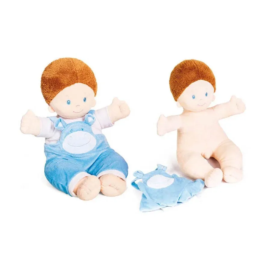 Păpușă băiat Nowa Szkola, anatomică, cu haine, 48 cm