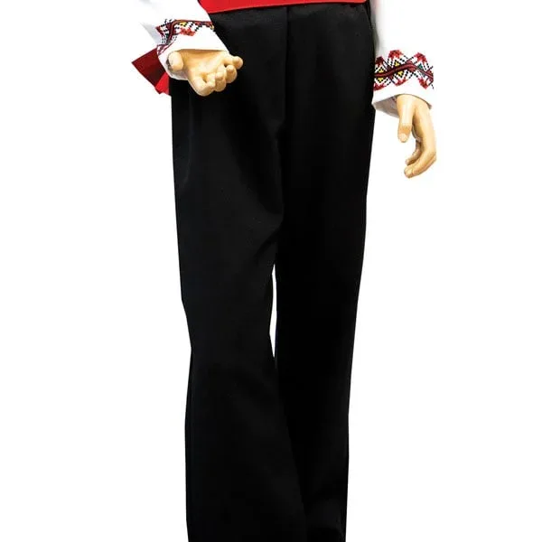 Pantaloni Boril și Krum, costum tradițional, negru, 8 ani