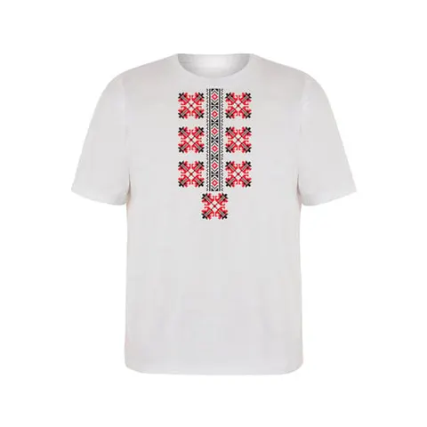 Tricou cu Motive Folclorice, Mânecă Scurtă, Copii, Model 2, Vârsta 10 Ani