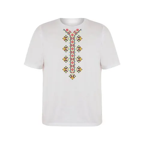Tricou cu motive folclorice, mânecă scurtă, copii, model 3, vârstă 8 ani