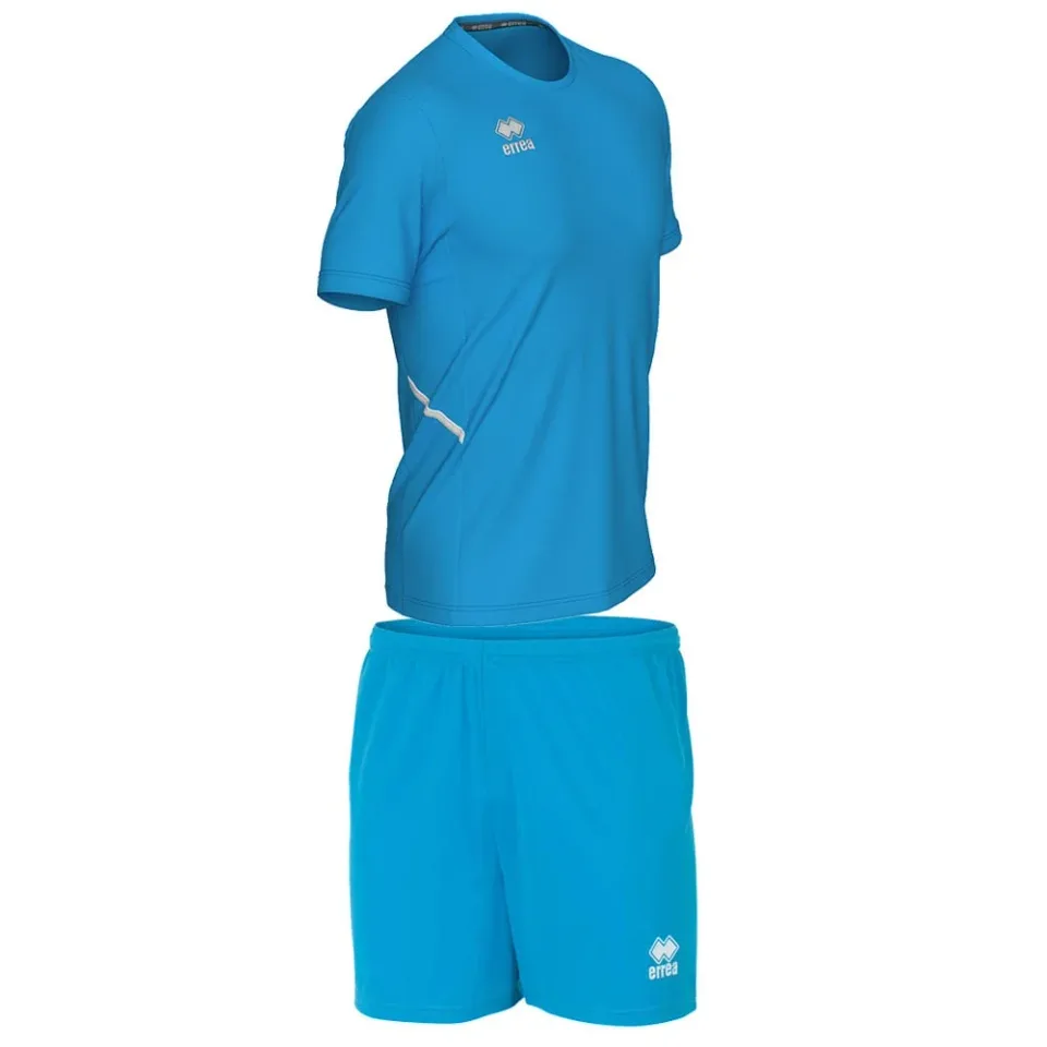 Echipament de fotbal Errea Marvin, unisex, mărime M, cyan