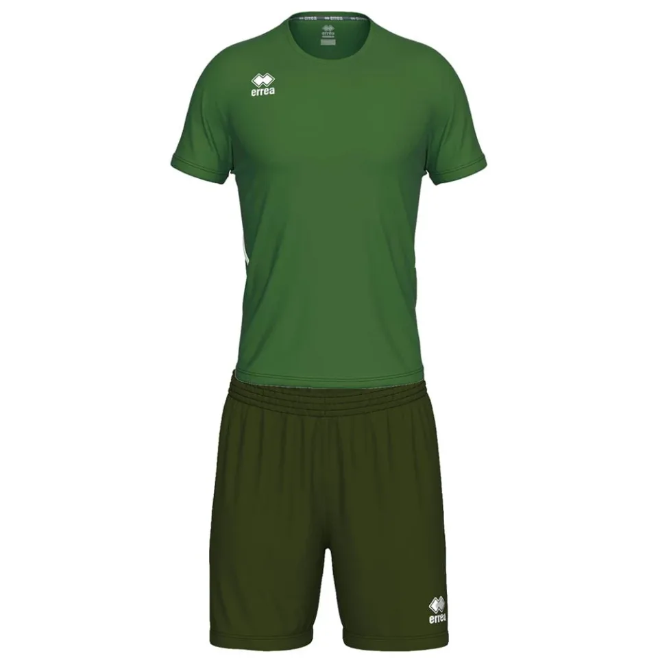Echipament de fotbal Errea Marvin, copii, mărimea XXS, 134–144 cm, verde închis