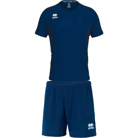 Echipament de fotbal Errea Marvin, copii, mărimea 2YXS, 110–120 cm, albastru închis