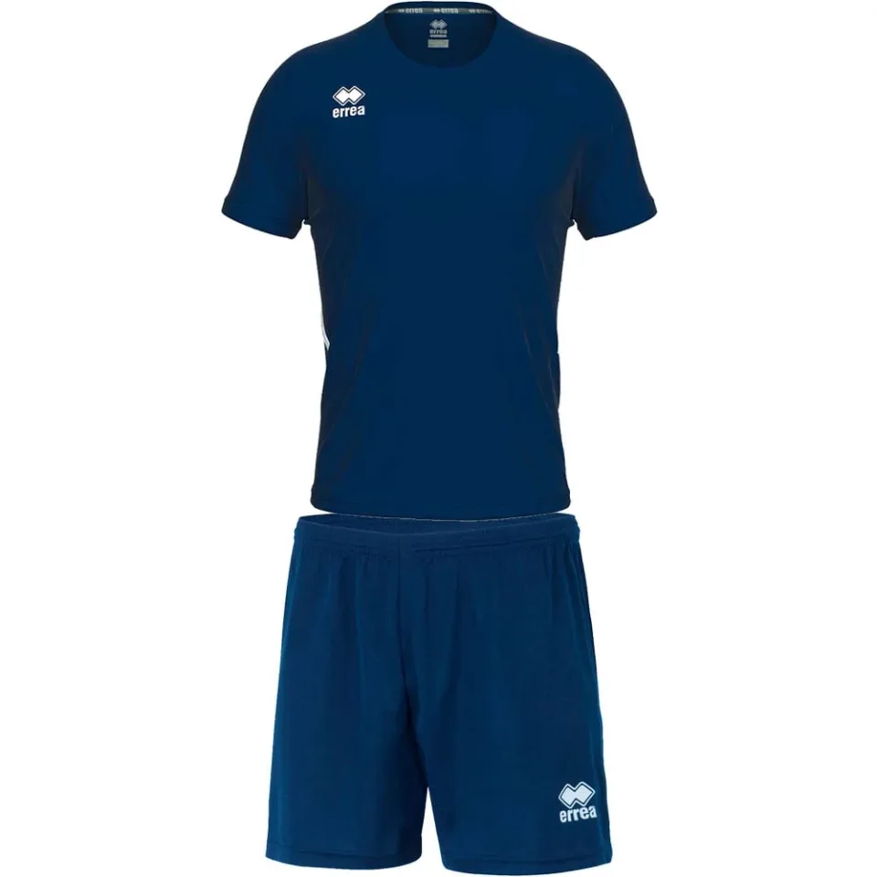 Echipament de fotbal Errea Marvin, copii, mărimea XXS, 134–144 cm, albastru închis